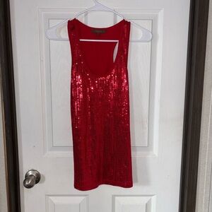 TeenBell Vibrant Red Knit Top